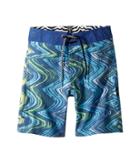 Volcom Kids Lo Fi Boardshorts (toddler/little Kids) (camper Blue) Boy's Swimwear