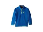 Spyder Kids Speed Fleece Top (big Kids) (turkish Sea/bryte Yellow) Boy's Long Sleeve Pullover