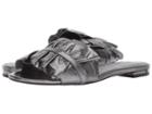 Michael Michael Kors Bella Slide (gunmetal Metallic Nappa) Women's Slide Shoes