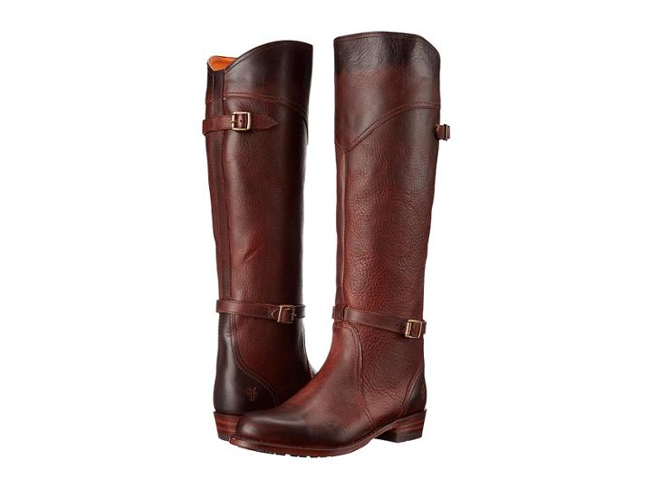Frye Dorado Lug Riding (redwood Antique Pull Up) Women's Pull-on Boots