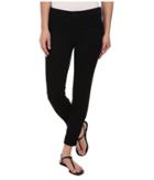 J Brand Anja Cuffed Sateen Crop In Black (black) Women's Jeans