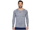 Nike Pro Heathered Long Sleeve Training Top (light Carbon/light Carbon/black) Men's Long Sleeve Pullover