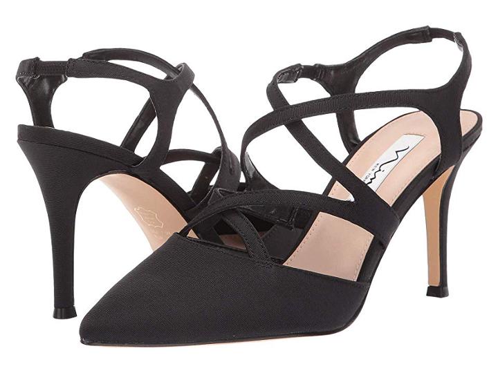 Nina Cianna (black Mini Matte Faille) Women's 1-2 Inch Heel Shoes