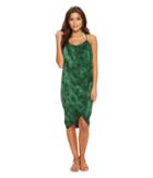 Green Dragon Crystal Forest Genevieve Wrap Dress (hunter) Women's Dress