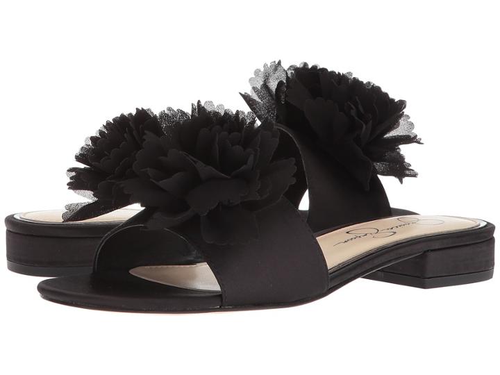 Jessica Simpson Caralin (black Crystal Satin) Women's Shoes