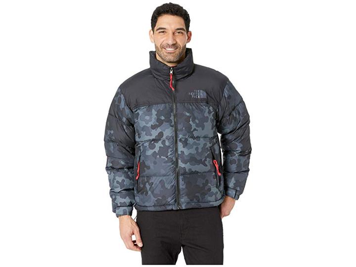 The North Face 1996 Retro Novelty Nuptse Jacket (tnf Black Macrofleck Print) Men's Coat