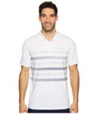 Puma Golf Center Stripes Polo (bright White/peacoat) Men's Short Sleeve Knit