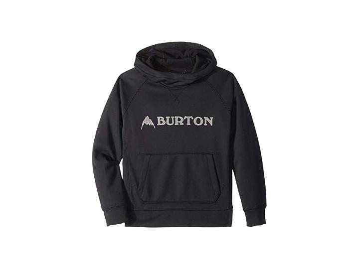 Burton Kids Crown Bonded Pullover Hoodie (little Kids/big Kids) (true Black) Boy's Sweatshirt