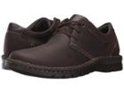 Clarks Vanek Plain (dark Brown Leather) Men's Shoes