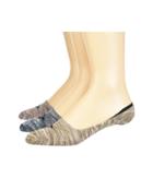 Sperry Casual Liners 3-pack (smoke Pearl Assorted) Men's No Show Socks Shoes