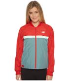 New Balance Nb Athletics 78 Jacket (cerise/slate/white) Women's Coat