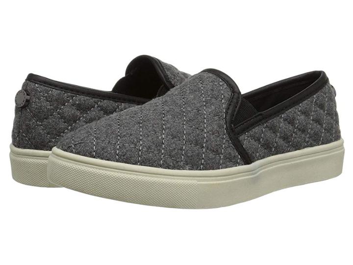 Steve Madden Kids J-ecntrcq (little Kid/big Kid) (grey Flannel) Girl's Shoes