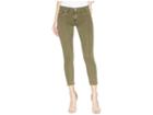 Hudson Jeans Nico Mid-rise Crop Lace-up Skinny Pants In Crushed Olive (crushed Olive) Women's Casual Pants