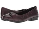Clarks Neenah Lark (aubergine Leather) Women's  Shoes