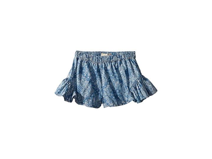 Peek Bandana Print Shorts (toddler/little Kids/big Kids) (chambray) Girl's Shorts