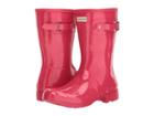Hunter Original Tour Short Gloss (mosse Pink) Women's Rain Boots