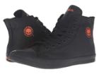 Harley-davidson Baxter (black/orange) Men's Lace Up Casual Shoes