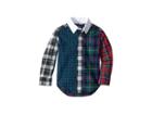 Polo Ralph Lauren Kids Plaid Cotton Poplin Fun Shirt (toddler) (multi) Boy's Clothing
