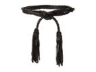 Ada Collection Fringe Soga (black) Women's Belts