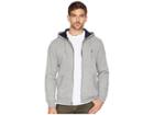 Nautica Long Sleeve Fleece Hoodie (stone Grey Heather) Men's Clothing