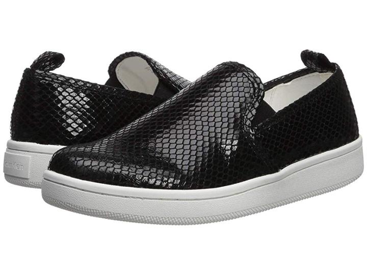 Calvin Klein Deva (black Snake Print) Women's  Shoes