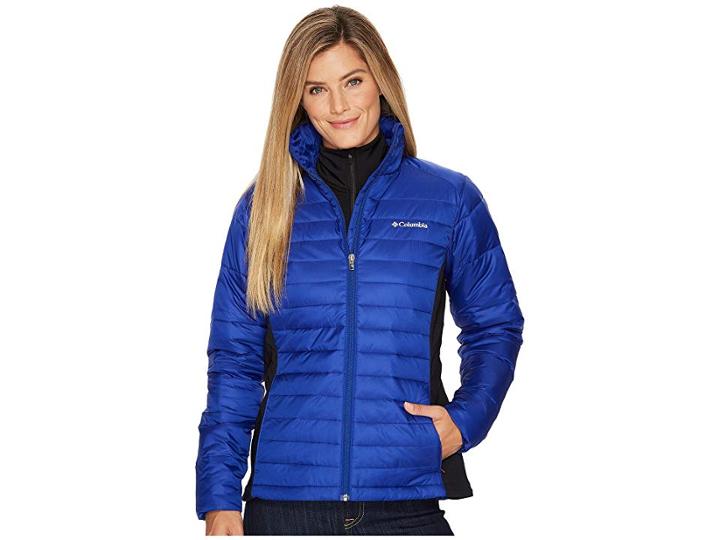 Columbia Powder Pillowtm Hybrid Jacket (dynasty/black) Women's Coat