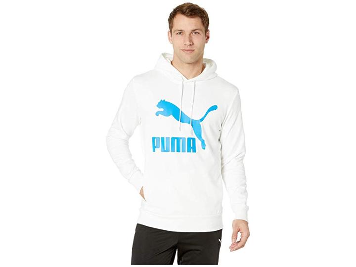 Puma Classics Logo Hoody (puma White) Men's Sweater