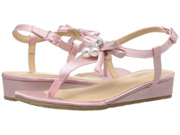 Badgley Mischka Kids Talia Pearl Bow (little Kid/big Kid) (light Pink) Girls Shoes