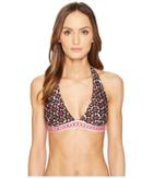 Kate Spade New York Coronado Beach #61 Halter Bikini Top W/ Removable Soft Cups (sumac Red) Women's Swimwear