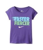 Nike Kids Core Short Sleeve Tee (toddler) (dark Iris) Girl's T Shirt