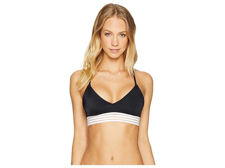 Roxy Roxy Fitness Solid Mod Athletic Top (true Black) Women's Swimwear