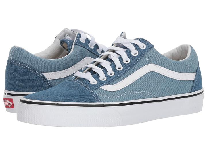 Vans Old Skooltm ((denim Two-tone) Blue/true White) Skate Shoes