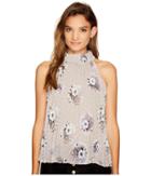 Bishop + Young Pleated High Neck (print) Women's Clothing