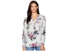 Joules Rosamund Woven Printed Blouse (silver Harvest Floral) Women's Blouse