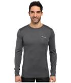 Columbia Midweight Mesh Long Sleeve Top (graphite) Men's Long Sleeve Pullover