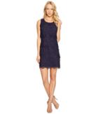 Jessica Simpson Tiered Lace Dress Js4r4533 (navy) Women's Dress