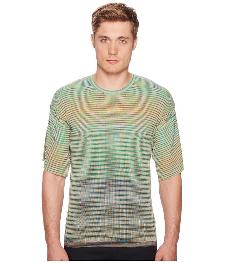 Missoni Oversized Pima Cotton T-shirt (green) Men's T Shirt