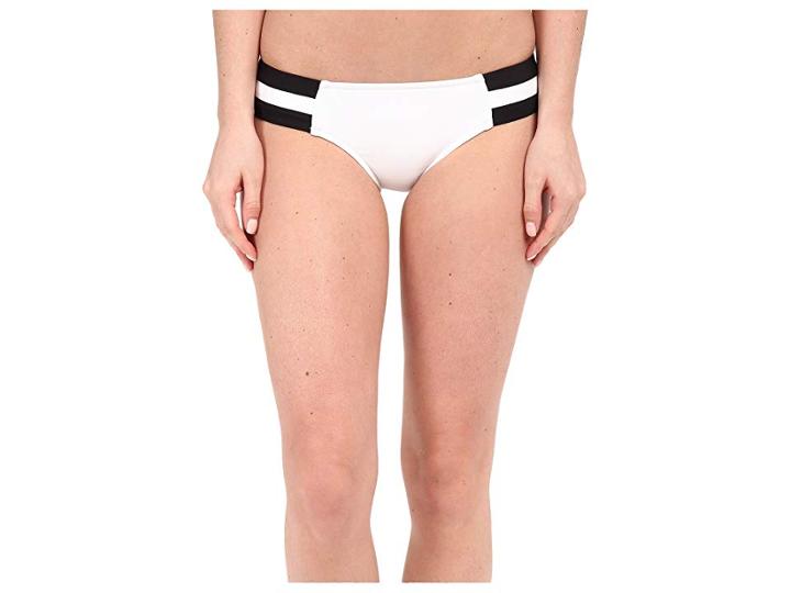 Seafolly Block Party Spliced Hipster Bottoms (white) Women's Swimwear