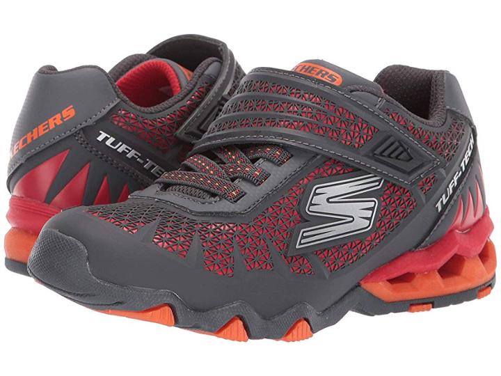 Skechers Kids Hydro-static (little Kid/big Kid) (charcoal/red) Boy's Shoes