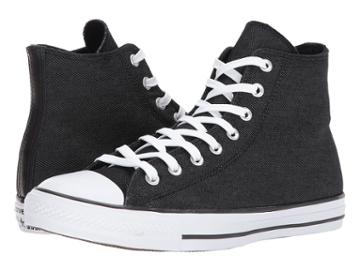 Converse Chuck Taylor(r) All Star(r) Premium Twill Hi (black/white/white) Classic Shoes