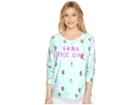 Lilly Pulitzer Upf 50+ Braydon Pullover (pink Sunset Seas The Day Graphic) Women's Long Sleeve Pullover