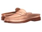 G.h. Bass & Co. Wynn Weejuns (copper Metallic Leather) Women's Shoes