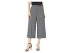 Anne Klein Small Check Cuffed Culottes (versailles Combo) Women's Casual Pants
