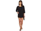 Michael Michael Kors Iconic Solids Side Tie Cover-up (black) Women's Swimwear