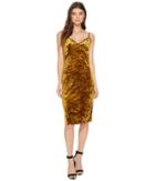 1.state Racerback Bodycon Midi Dress (deep Gold) Women's Dress