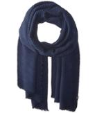 Echo Design Solid Pleated Muffler (maritime Navy) Scarves