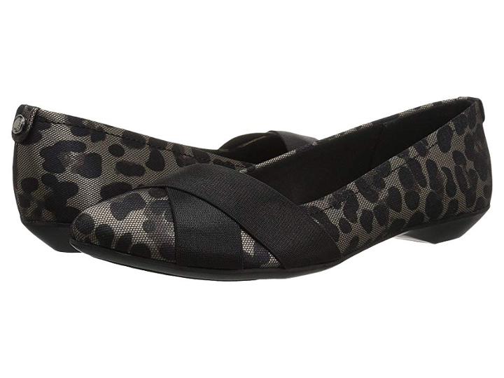 Anne Klein Oalise (taupe/black/black Fabric) Women's Shoes