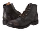 Frye Logan Cap Toe (black Polished Stonewash) Cowboy Boots