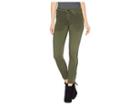 Hudson Nico Mid-rise Crop Skinny Jeans With Grommet Detail In Washed Army Green (washed Army Green) Women's Jeans