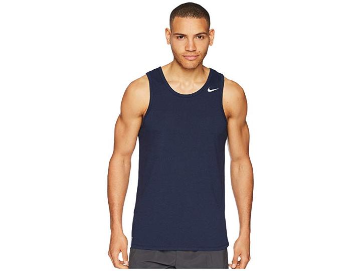 Nike Dri-fit Tank Top (obsidian/white) Men's Sleeveless